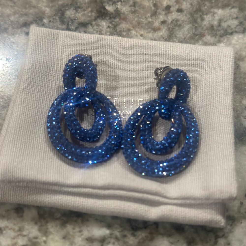 Atelier Swarovski Blue Earrings